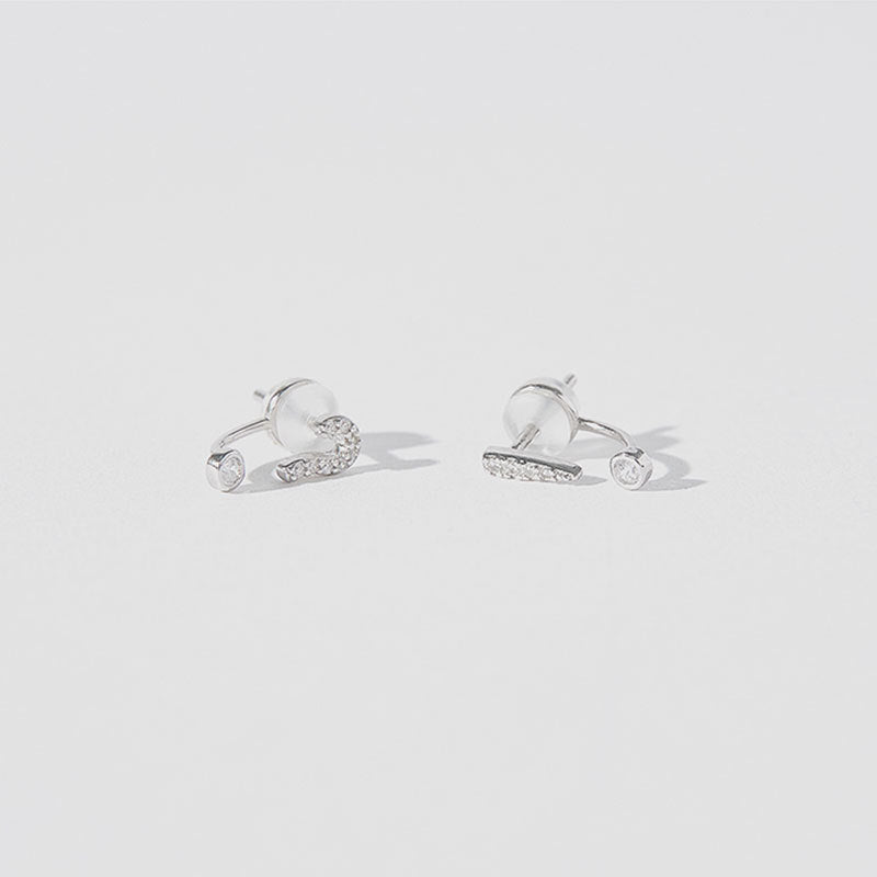 Sterling Silver '!?'Earrings