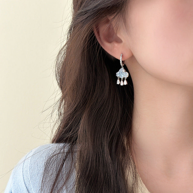Cute Cloud Zirconia Earrings