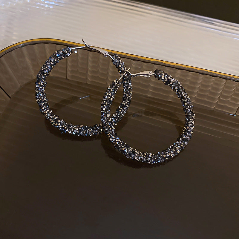 Sparkling Hoop Earring