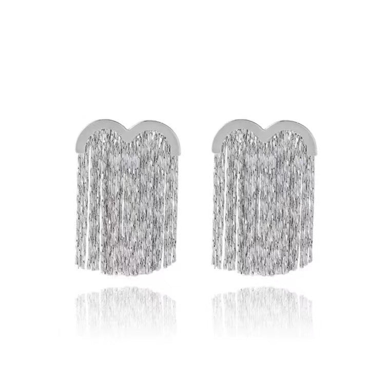Curved Tassel Earrings