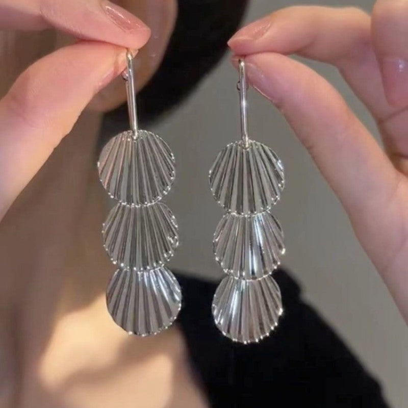 Small Metal Shell Earrings
