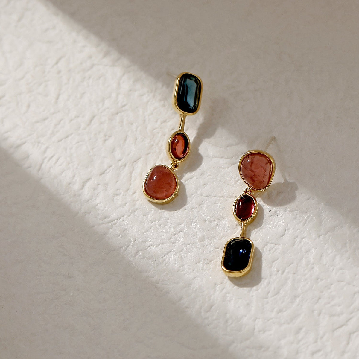 Colorful Asymmetrical Earrings