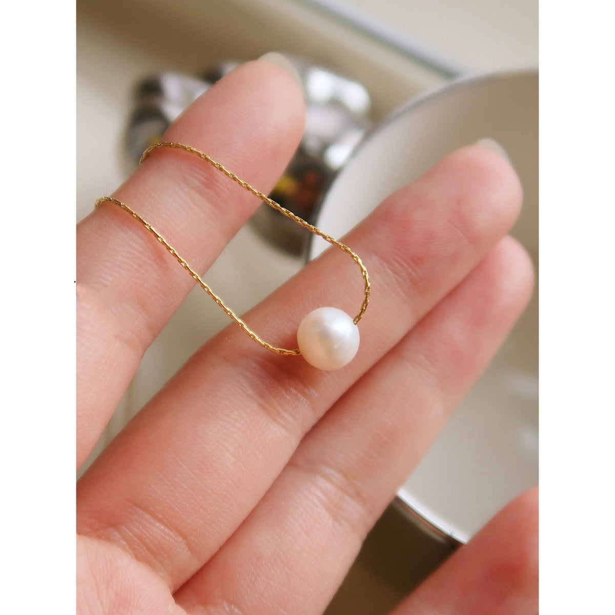 Large Natural Pearl Necklace