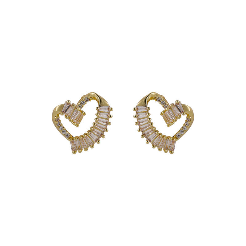 ‘Lovestruck’ Crystal Heart Earrings
