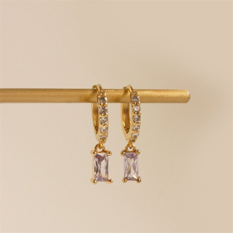 Mini Zirconia Hoop Earrings