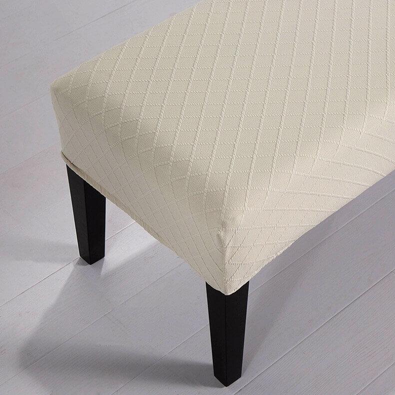 Stretch Jacquard Dining Bench Covers
