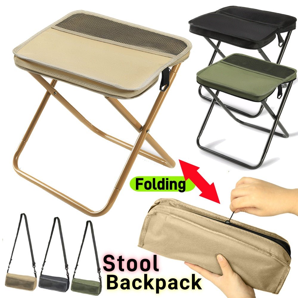 2-in-1 Chair Bag – Ultralight Foldable Backpack with Built-In Seat