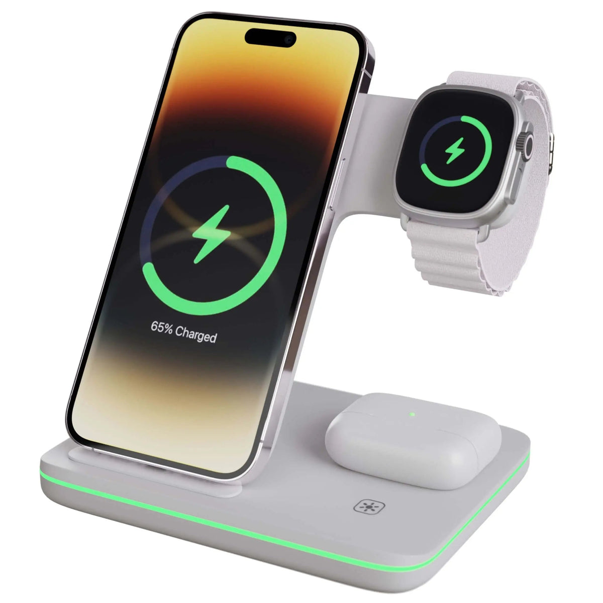 3-in-1 Wireless Charger for iPhone, Apple Watch & AirPods