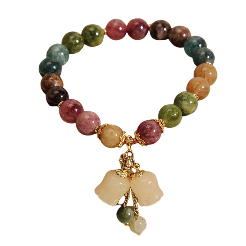 Natural colored tourmaline bracelet