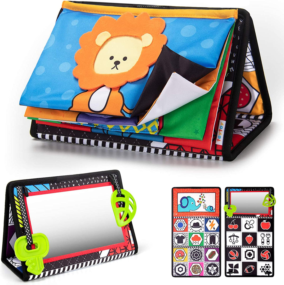 Montessori 3-in-1 Tummy Time Mirror Toy