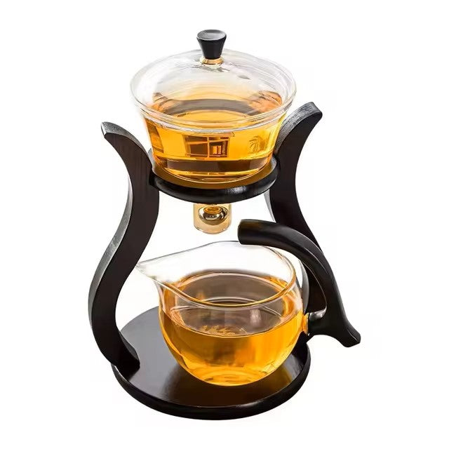Automatic Magnetic Suction Glass Kung Fu Tea Set 350ml
