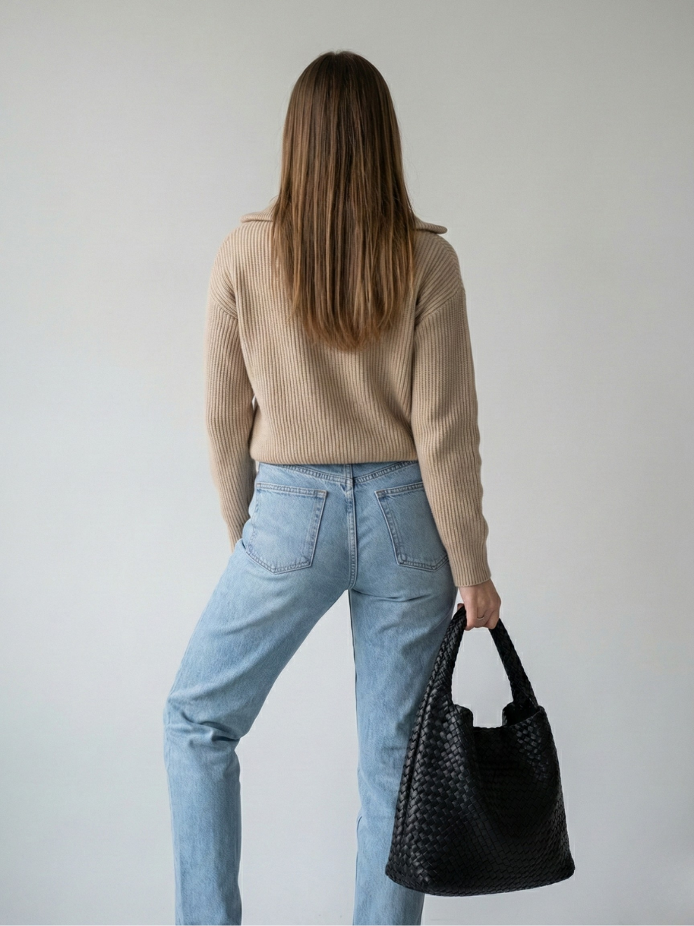 Black vegan leather work bag | SORRENTO