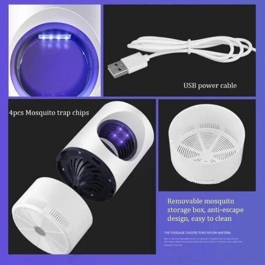 UV Mosquito Trap with Silent Operation - Non-Toxic Indoor & Outdoor Pest Control