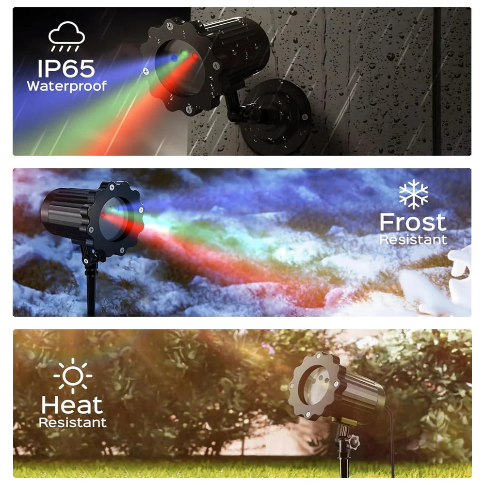 Christmas Light Projector Outdoor Waterproof Laser Display