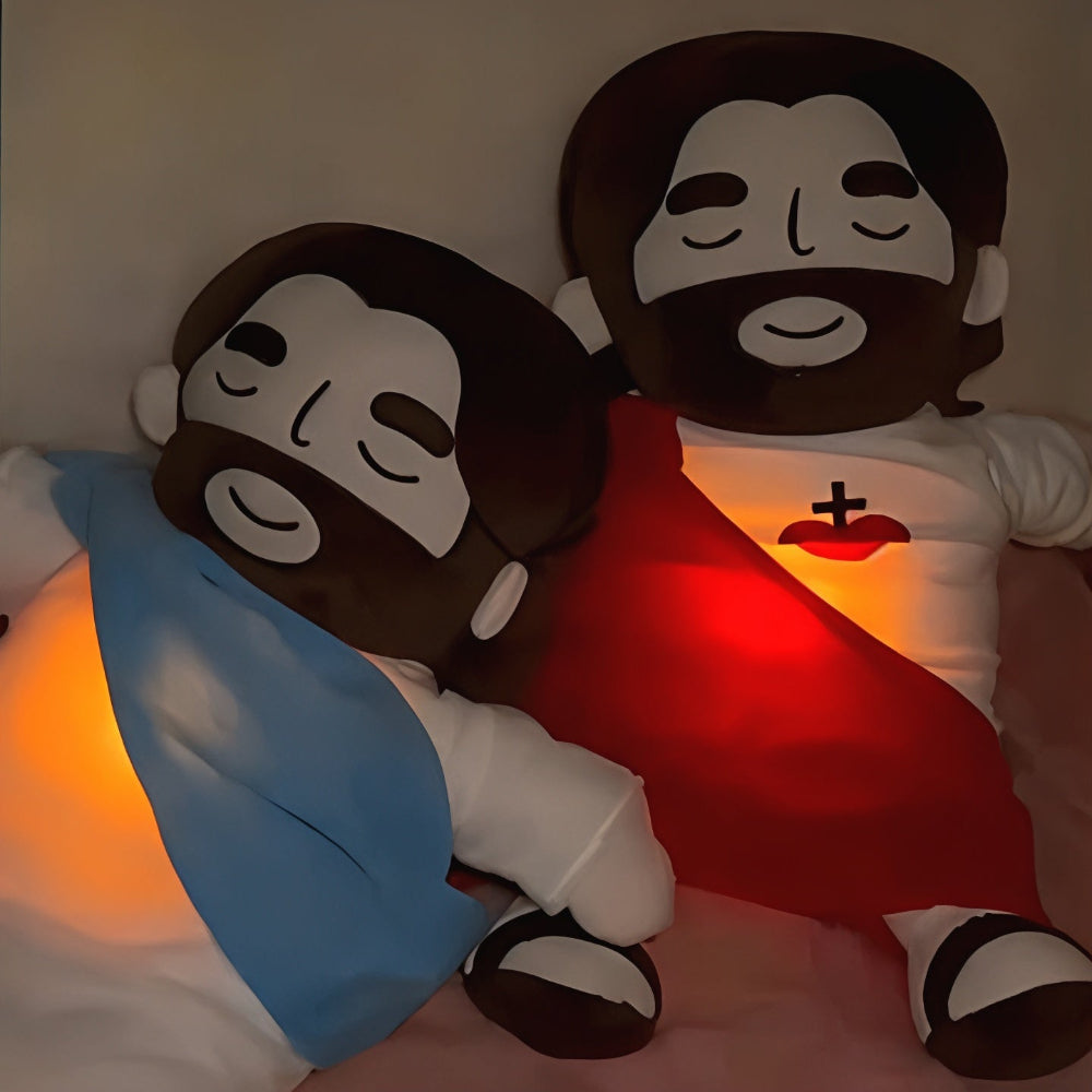 Christmas Plushie Toy Sleep Aid Kids Adults Gift Breathing Light Music