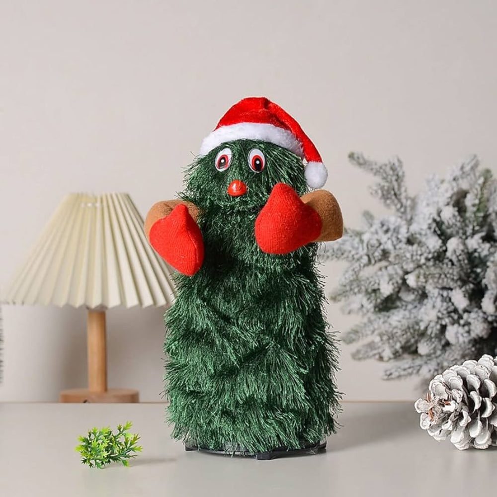 Christmas Toy Plush Dancing Tree Animated Music Decoration