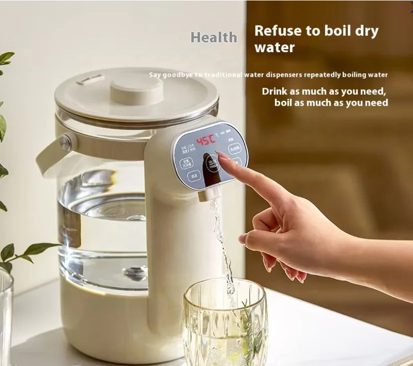 3L Stainless Steel Electric Kettle with Digital Temperature Control - Automatic Hot Water Boiler with Keep Warm Function for Home and Office