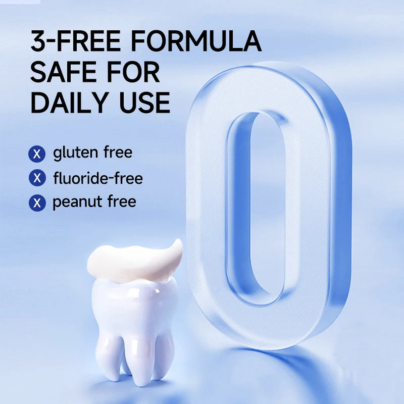 Natural Hydroxyapatite Toothpaste for Adults with Sensitive Teeth - Fluoride-Free Mint Flavor for Enamel Strengthening and Teeth Whitening