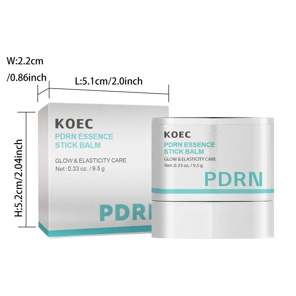 PDRN Multi-Wrinkle Essence Stick Balm for Women - Collagen Eye and Neck Treatment - Hydrating Glow Face Balm and Makeup Base for Adults