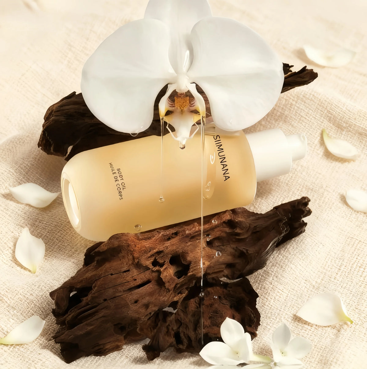Moisturizing Jasmine and Sandalwood Body Glow Oil for Women - Nourishing Shimmer Essential Oil for All Skin Types - Brightening Skin Care Serum