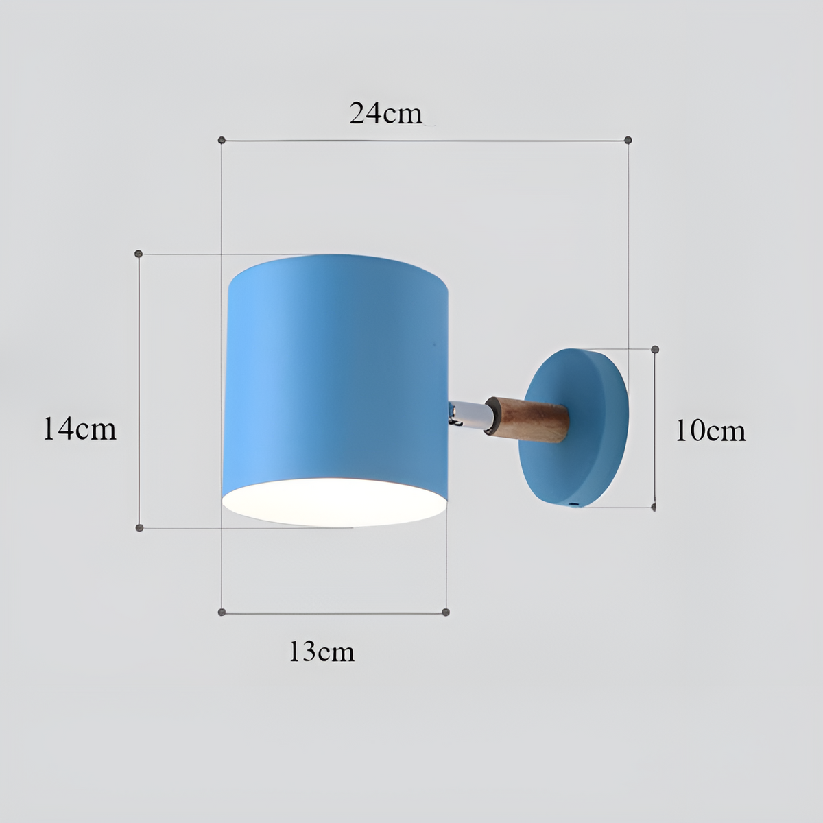 Adjustable Wall Lamp with Scandinavian Pastel Design