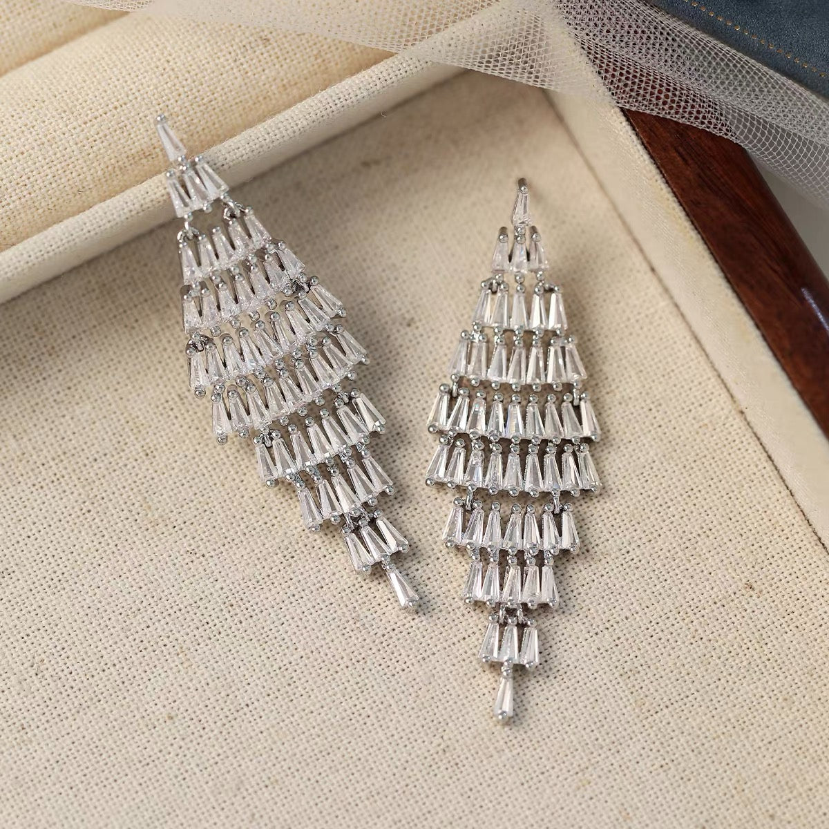 Elegant Zirconia Earrings