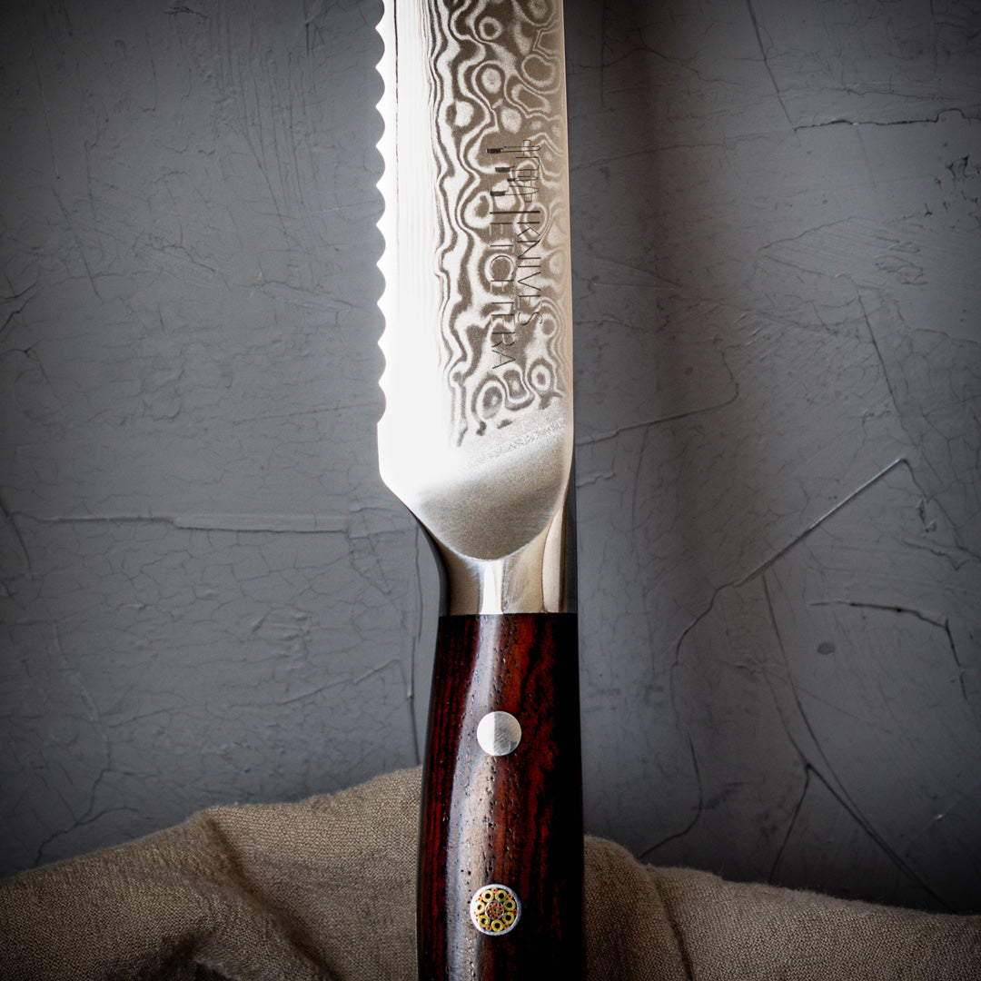 9" Serrated Damascus Bread Knife