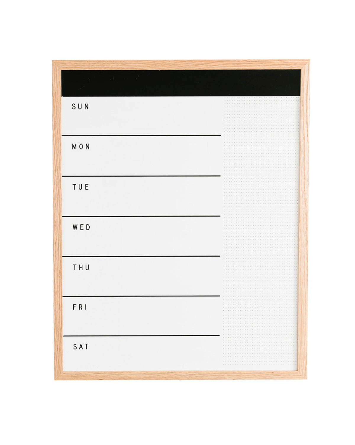 Block Compact Weekly Calendar