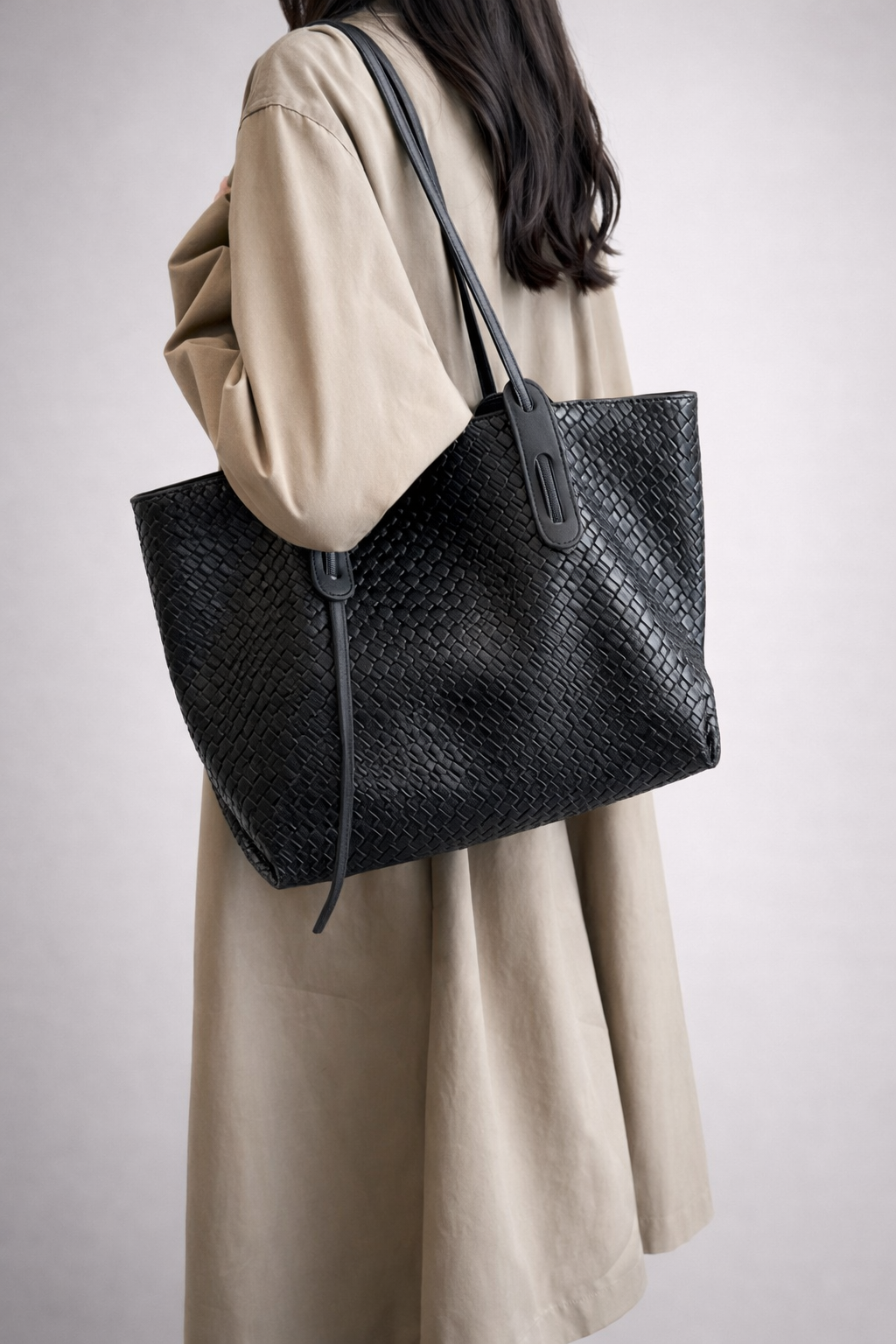 Large Vegan leather bag for work | The GENOVA