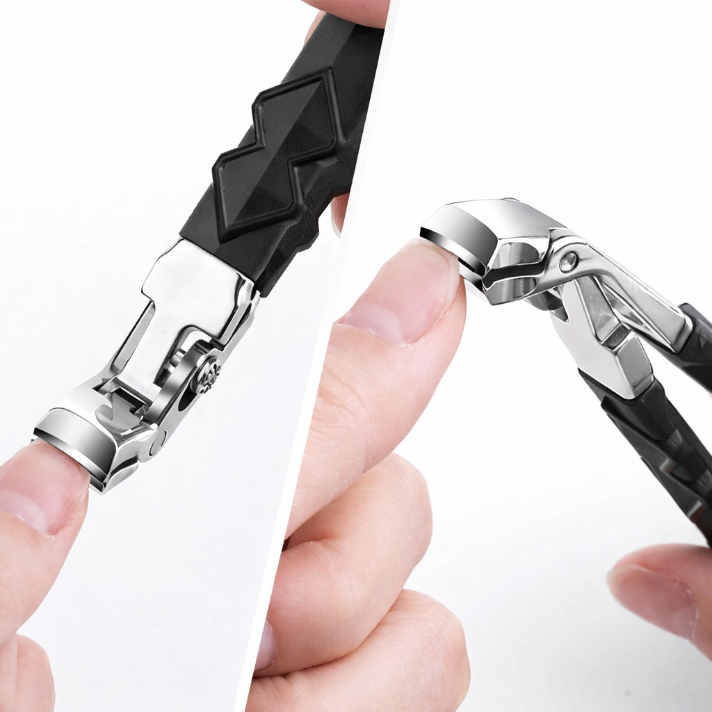 Nail Clippers Heavy Duty Wide Jaw Curved Blade Trimmer