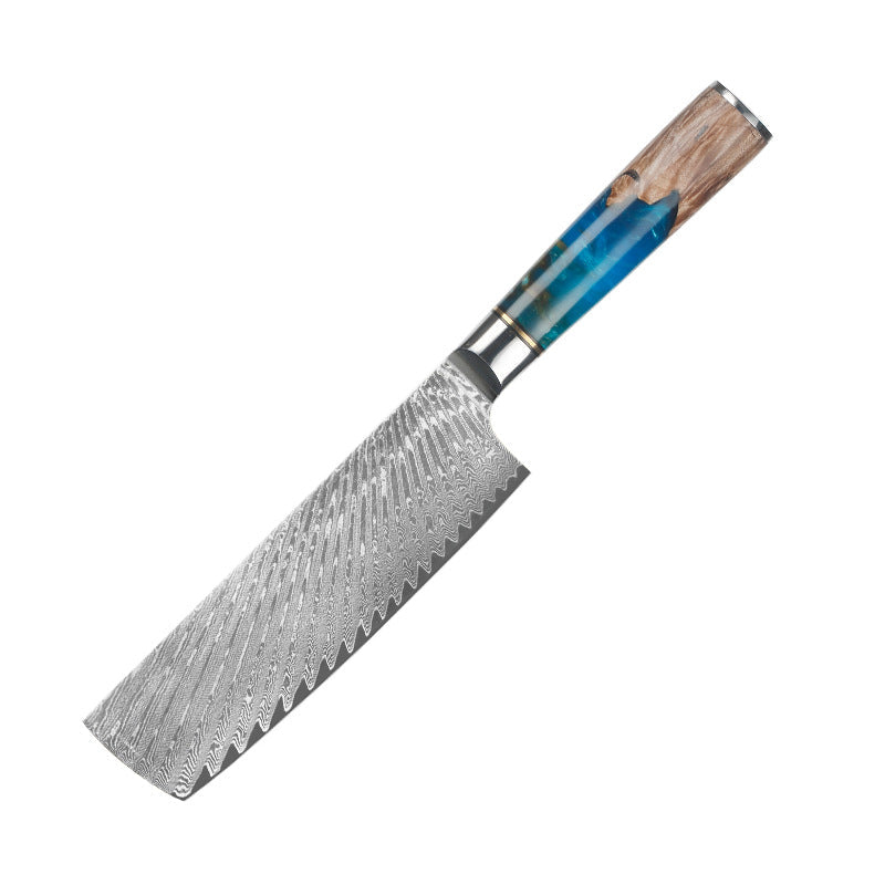 Tenshi (天使) Damascus Steel - 7 Inch Nakiri Chef's Knife