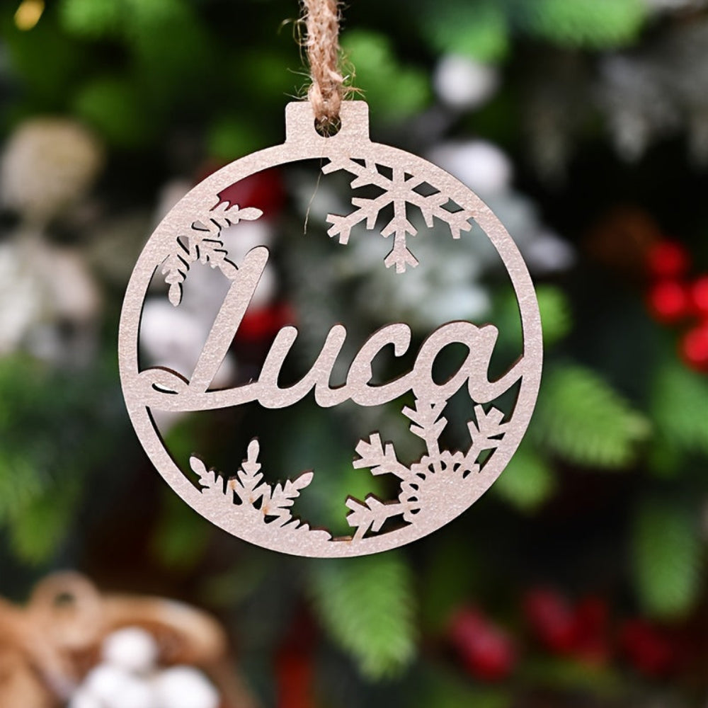 Personalized Christmas Ornaments Wooden Name Decoration