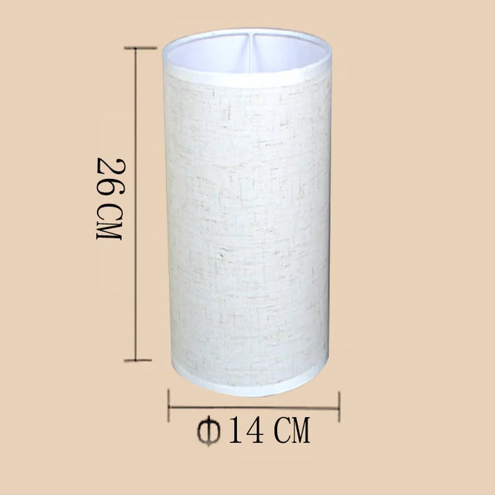 Linentube | straight linen lampshade