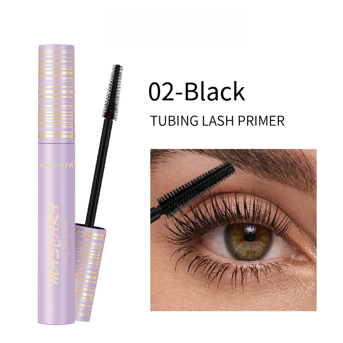 Waterproof Curling Mascara in Black, Brown or White – Long-Lasting Smudge-Proof Lash Mascara