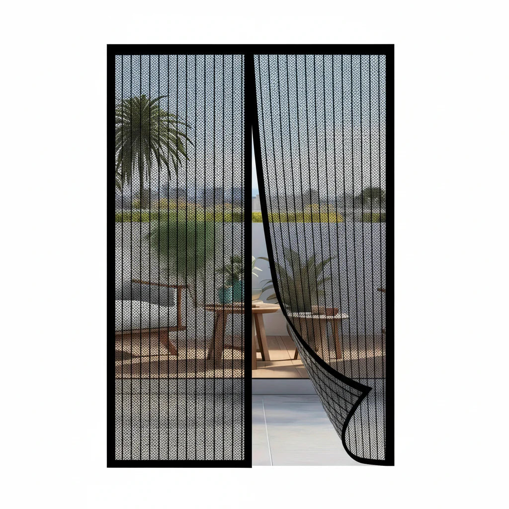 BUGBLOCK – Magnetic Hands-Free Door Mesh Curtain