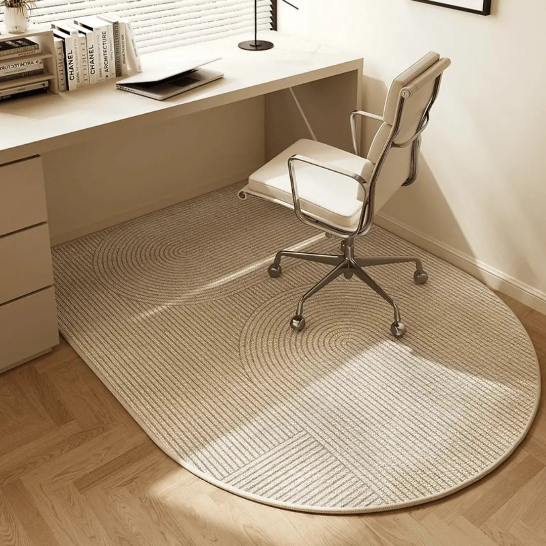 Optimized Product Title: Unisex Velvet Office Chair Mat for Hardwood Floors - Non-Slip Short-Pile Desk Floor Protector - Protective Rolling Chair Rug for Home and Office