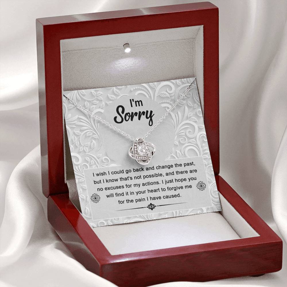 Sorry - Change The Past - Love Knot Necklace