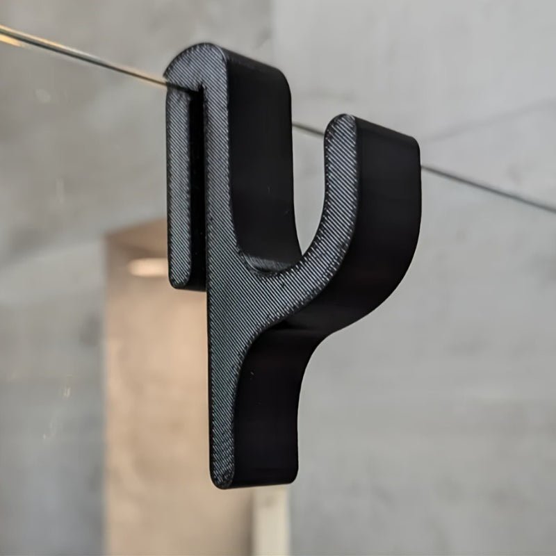 BATHVITRA – Elegant Glass Shower Hook for Stylish Bathroom Organization