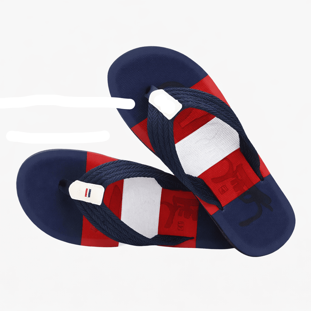 BRAIDO – Men’s Tongs with Woven Straps and Textured Footbed