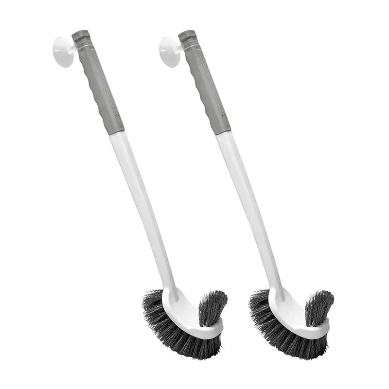 CORNERMAX – Wall Mounted Double-Sided Toilet Brush for Deep Corner Cleaning
