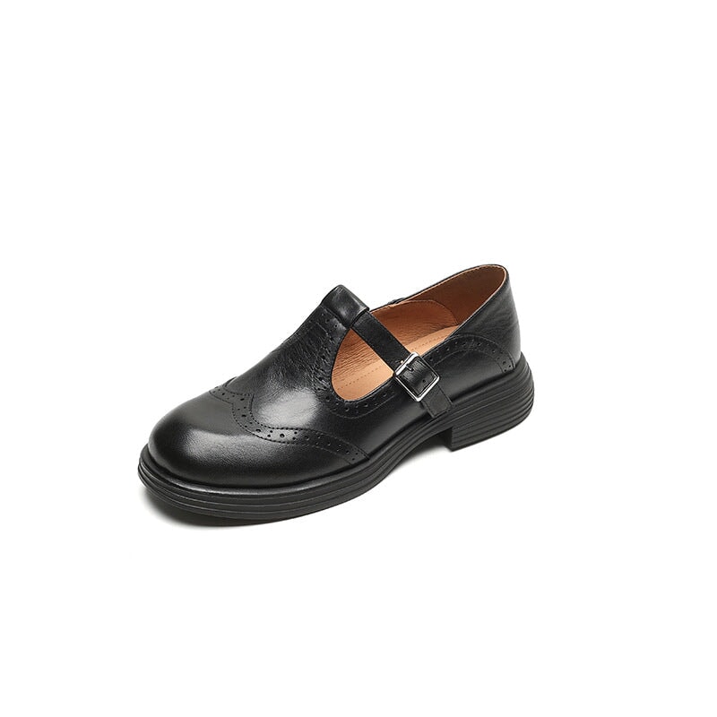 VELDA | Elegant Leather Mary Jane Shoes for Women