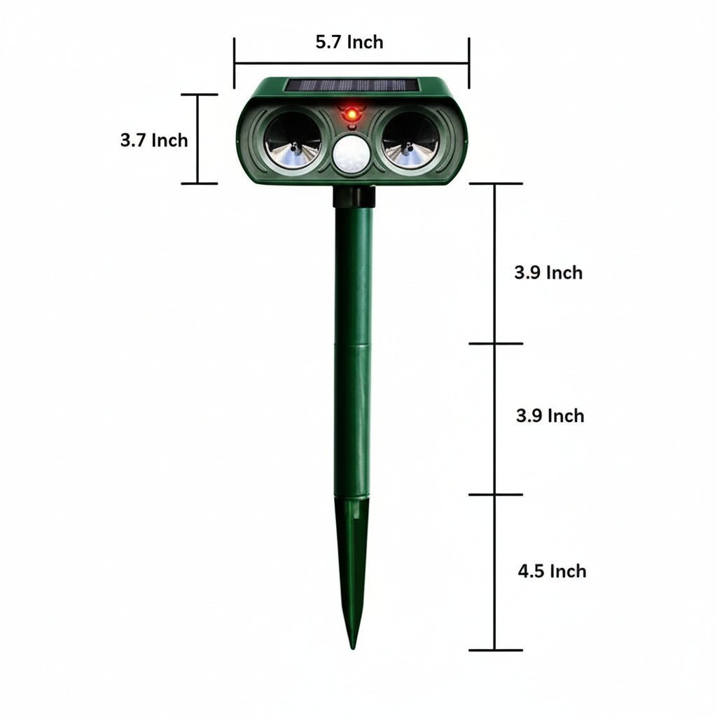EARTHSAFE - Solar-Powered Wildlife Deterrent with Motion Activation