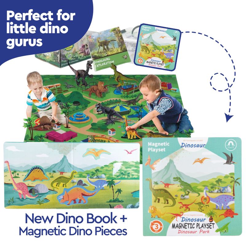 Educational Dinosaur Jungle World Toy Carpet Suitcase Set