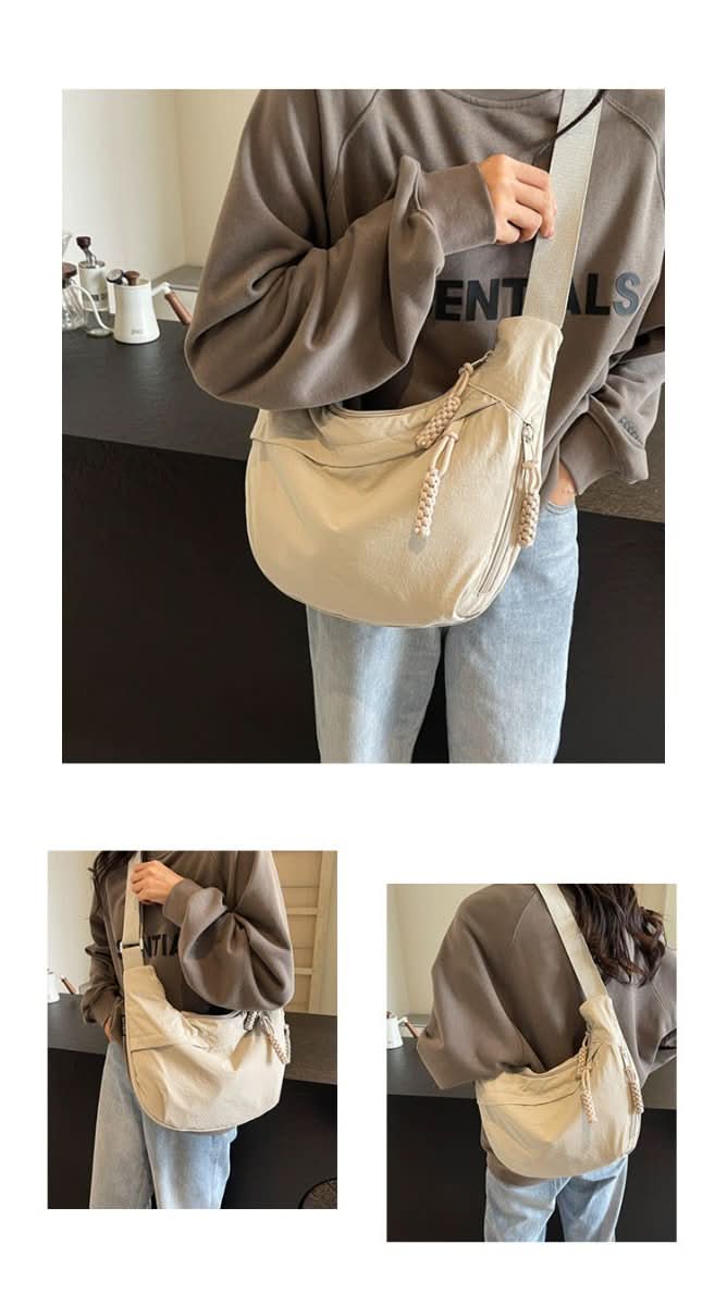 EVERCARRY – Nylon Shoulder Bag with Smart Compartments for Everyday Use