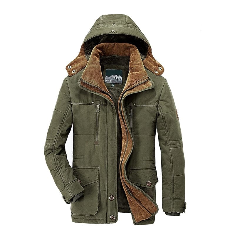 EVERECO – Sustainable Men's Insulated Winter Jacket with Rain Resistant Finish
