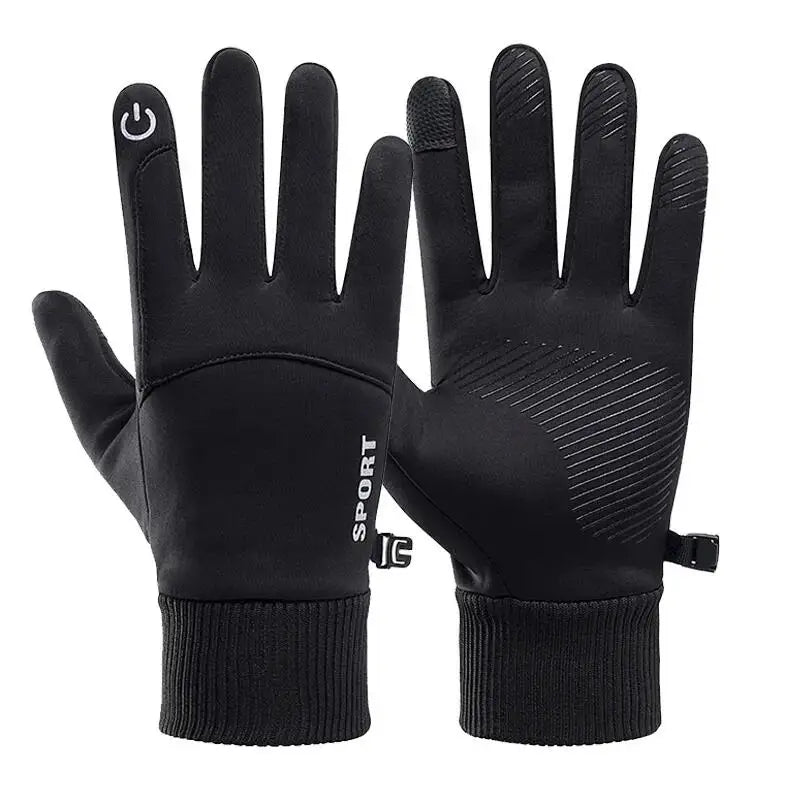 FLEECEGRIP – Full Finger Waterproof Touch Screen Fleece Gloves for Winter Sports