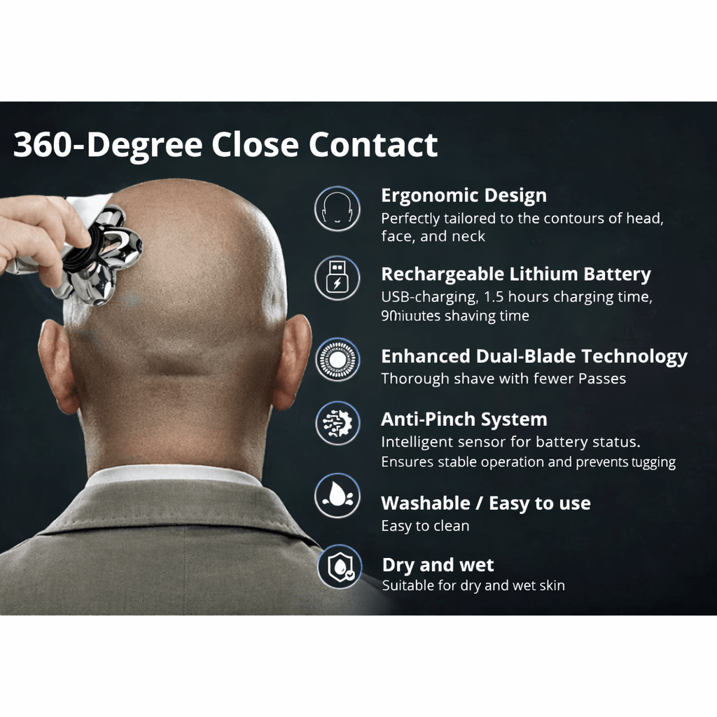 FlexiShave Pro – 7D Electric Razor for Smooth & Irritation-Free Shaving