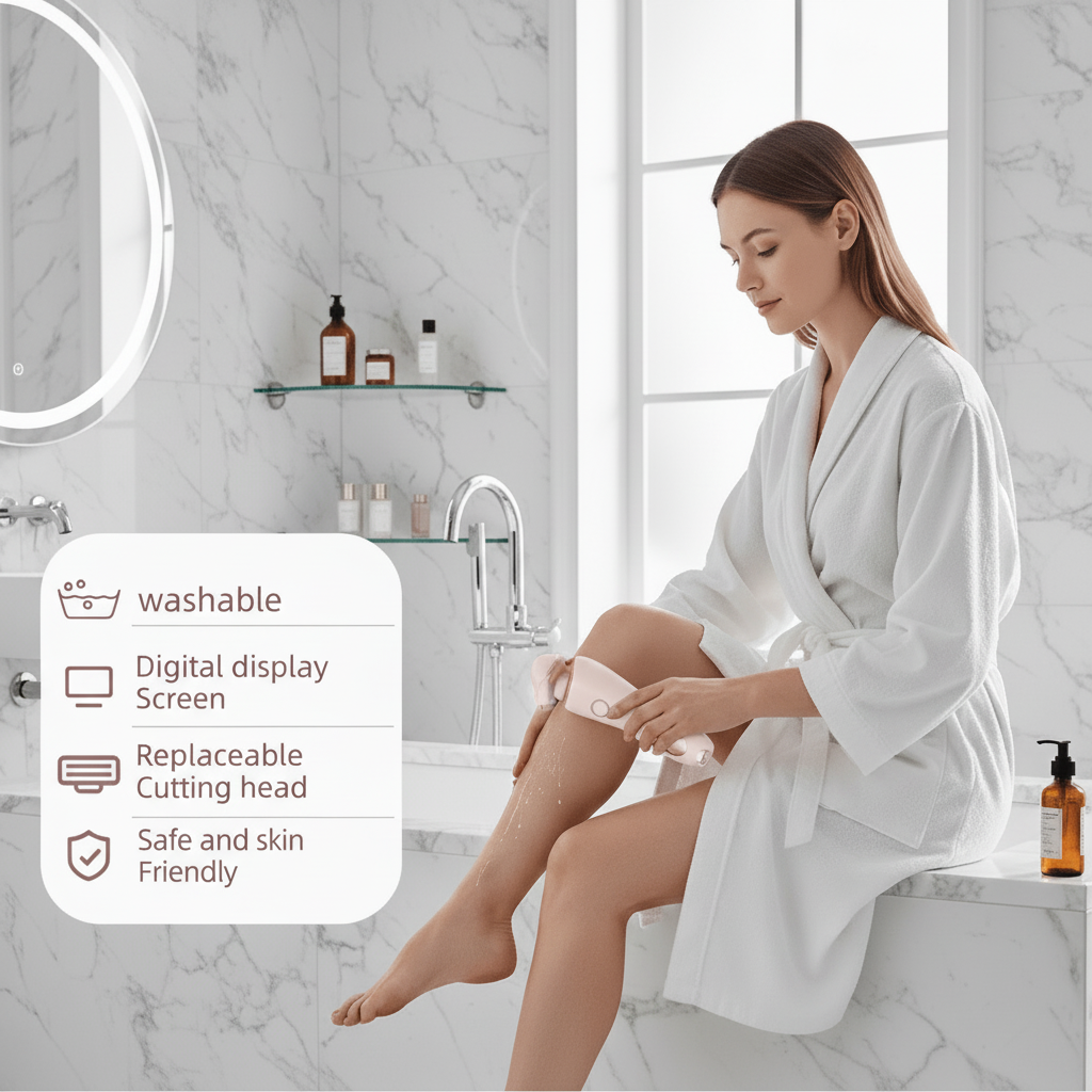 Glidase – Electric Shaver with LED Light for Precise, Skin-Friendly Shaving