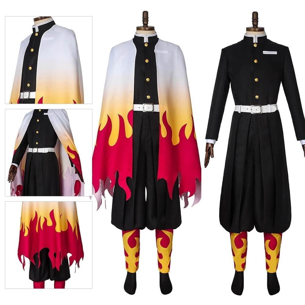 Halloween Anime Cosplay Costume and Outfits with Haori Jacket Checkered Pattern