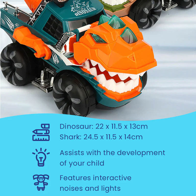 Interactive LED Dinosaur Chariot Toy